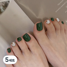 비투윈 반디돌 예쁜 패디팁 세트, 5세트, J252 그린 서머 미러