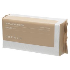CHENYU 辰昱 舒柔洗臉巾, 100%植物纖維，柔軟舒適，不輕易產生棉絮, 白色, 1包