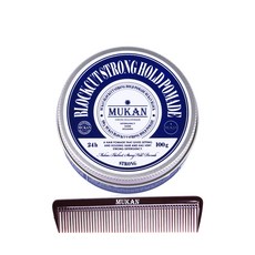 MUKAN 定型潤髮油+細齒梳, 100g, 1組