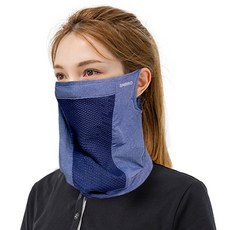 에스앤브로 멜란지 UV차단 냉감 메쉬 쿨마스크, 네이비, 1개