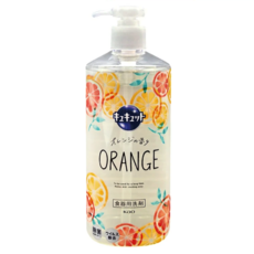 Kao 花王 Cucute 珂珂透 按壓式高效濃縮洗碗精 柑橘香，輕鬆去除頑強油漬，讓餐具潔淨如新, 480ml, 1瓶