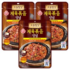 오뚜기 오늘밥상 제육볶음양념, 150g, 3개