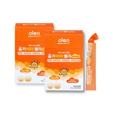 olea 孩童維他命含鋅補充果凍條 熱帶水果口味 15條入, 2盒, 225g