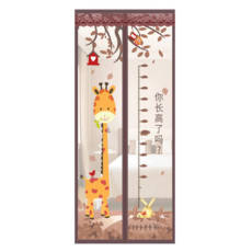 半島良品 魔術膠靜音磁吸防蚊門簾, 刺銹 淺咖小鹿