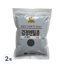 대한농산 검정렌틸콩, 1kg, 2개