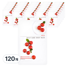 은율 사과 데일리 케어 시트 마스크, 1개입, 120개
