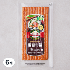 롯데웰푸드 의성마늘 김밥속햄, 100g, 6개