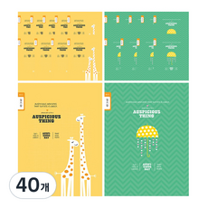 YOUNG ART 小學筆記本日記本 窄格, 隨機出貨, 40個