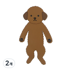 귀여운 동물 주방 거실 다용도 후크걸이, 푸들, 2개