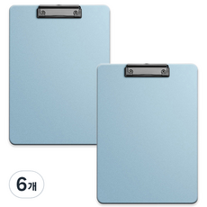 코히모 A4 PP재질 클립보드 3mm 3W321, 6개, 스카이블루