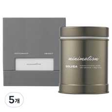 벤딕트 솔베아 대용량 고체 탈취제 미니멀리즘, 360g, 5개