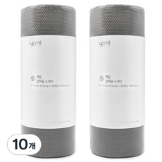 Yemil 可撕式拋棄式菜瓜布 捲筒型, 灰色, 10個