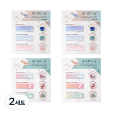 플레플레 요기조기 잇 점착메모지 2종 x 2p세트, 달빛 하늘, 테트리스, 2세트
