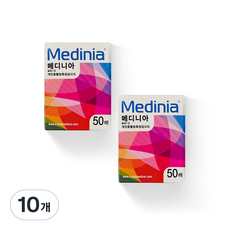 메디니아 혈당측정지, 10개, 50개입