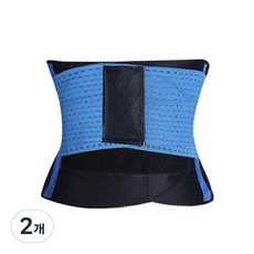 헬스 코르셋 허리보호 고급형벨트, 2개, 블루