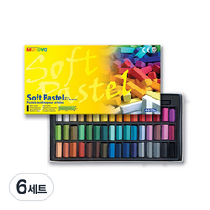 문교 소프트 파스텔 사각 MPS-48, 48색, 6세트