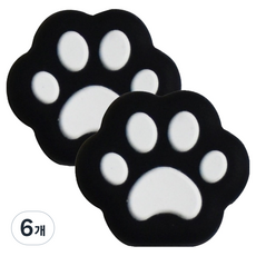HOHOO 任天堂 Switch Joy-Con 類比搖桿保護套 擋帽 OLED Lite 相容 大貓爪, 白色 + 黑色, 單一商品, 6個