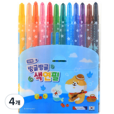 morning glory 5000 旋轉彩色鉛筆 藍色, 4個, 12色