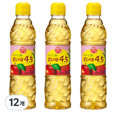 OTTOGI 不倒翁 低酸度4.5蘋果醋, 500ml, 12瓶