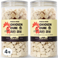 파미데이즈 고양이 프리미엄 동결건조 간식 큐브 치킨, 4개, 닭, 100g