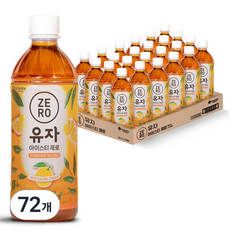 맥널티커피 유자 아이스티 제로, 72개, 500ml