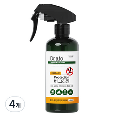 닥터아토 버그라인 모기 털진드기 기피제 스프레이, 300ml, 4개
