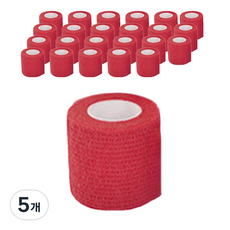 하이가이 고탄력 자가점착 붕대 레드 5cm, 5개, 24개입