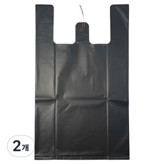 Clean Trouble Shooter 堅固的超市提把袋 黑色 100入, 2個, 20L