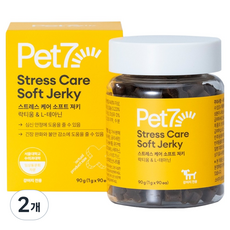 펫세븐 강아지 소프트 져키 90g, 2개, 스트레스완화/안정/집중력관리, 90정