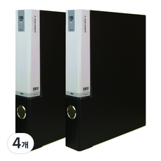 마이다스 D링 합지 바인더 인덱스형 3공 A4 3cm, 흑색, 4개