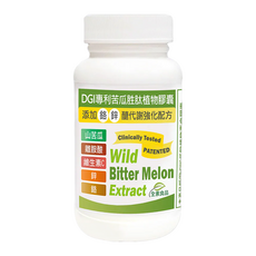 Healthwomen 赫而司 DGI苦瓜胜肽植物膠囊 添加離胺酸 維生素C 鉻 鋅 醣代謝強化配方 60顆, 1罐