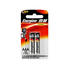 Energizer 勁量 4號鹼性電池 有效期10年, 2顆, 1組