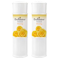 艾詩 Enchanteur 香氛爽身粉 (玫瑰鈴蘭) 黃色 - 200g, 24H持久香氛, 2瓶