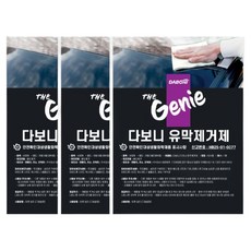 다보니 더지니 자동차 유막제거제 패드형, 20ml, 3개