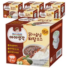 아이생각 유아용 소스 180g, 닭가슴살짜장, 12개