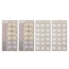ABM 옷걸이 포켓 30칸, 베이지, 2개