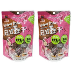 福記 日式辣味素豆干 即食包裝 非基因改造黃豆製造 不添加防腐劑 國際品質認證 純素休閒零嘴, 152g, 2袋