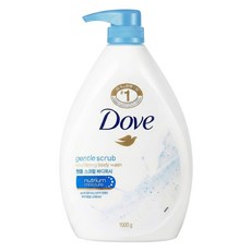 Dove 多芬 溫和去角質滋養柔膚沐浴露, 1L, 1瓶