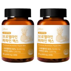 밸런스궁합 브로멜라인 파파인 맥스 파인애플 36g, 60정, 2개