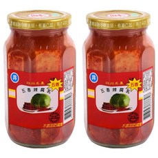 正昇食品 五香辣腐乳 四川名產, 460g, 2罐