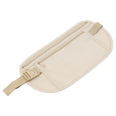 D.fave 時尚跑步腰帶 臀包, 1個, 米色