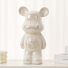 D.FAVE 閃亮熊居家裝飾品, 白色