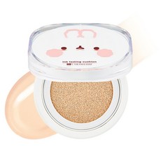 THE FACE SHOP 菲詩小舖 Molang聯名版貼妝持久輕透氣墊粉餅 12g, 1個, V201 Apricot Beige