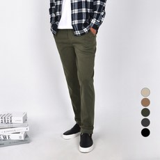 GUYSTORY 男款大尺碼抽繩棉質長褲