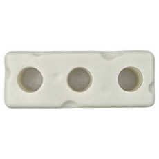 WARM HOUSE DECOR 暖&和家居 起司造型牙刷架 三孔, 椰奶灰, 1個