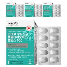 Intero 活乳酸菌益生菌平衡 100, 60顆, 4個