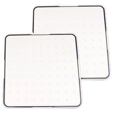 YNET 向日葵超薄方形基本淋浴噴頭W, 白色, 2個