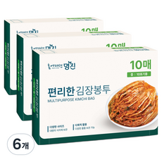 명진 편리한 김장봉투, 중, 10개입, 6개
