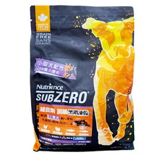 Nutrience 全齡小型犬 頂級黑鑽無穀凍乾飼料, 火雞肉 + 雞肉 + 鮭魚, 1.8kg, 1袋