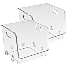 壓克力多功能收納盒(小號), 2個, 透明